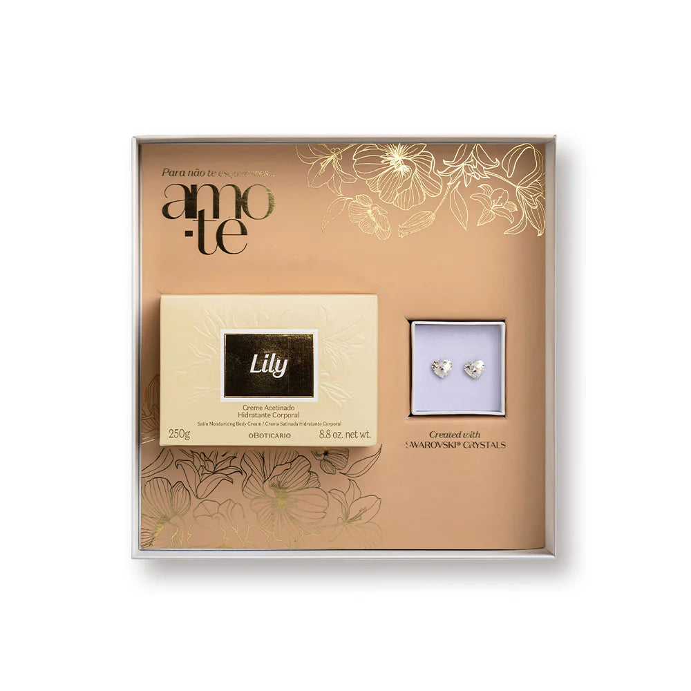 Coffret Lily Swarovski Acetinado Edição Limitada