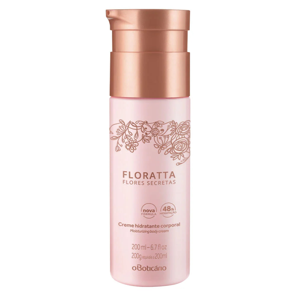 Creme Hidratante Corporal Floratta Flores Secretas 200ml