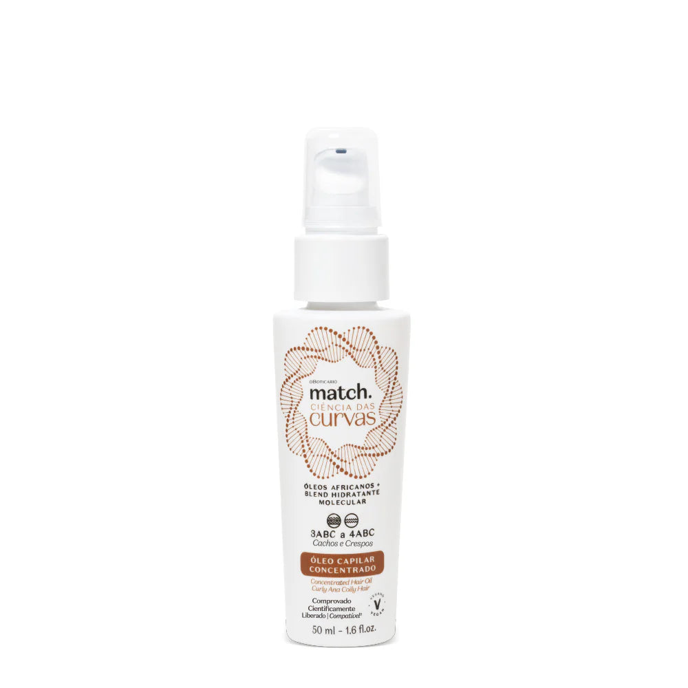 Óleo Capilar Multibenefícios Match Ciência das Curvas 50ml