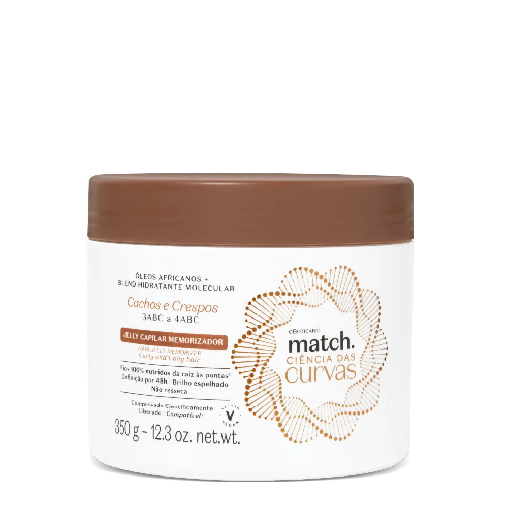 Jelly Capilar Memorizador Match Ciência das Curvas 350g