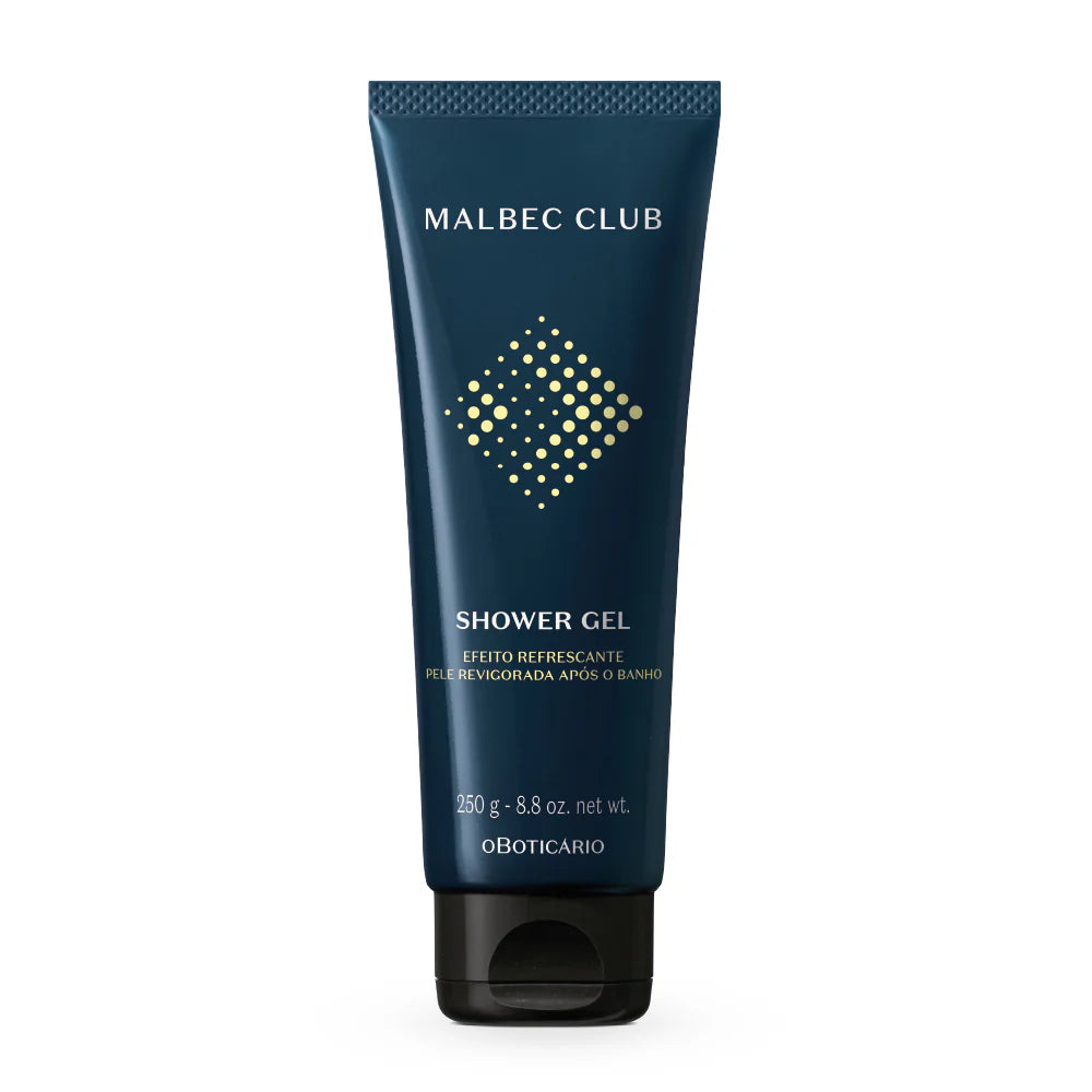Gel de Banho Cabelo e Corpo Malbec Club 250g