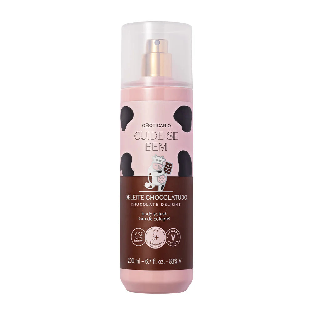 Body Splash Deleite Chocolatudo Cuide Se Bem 200ml
