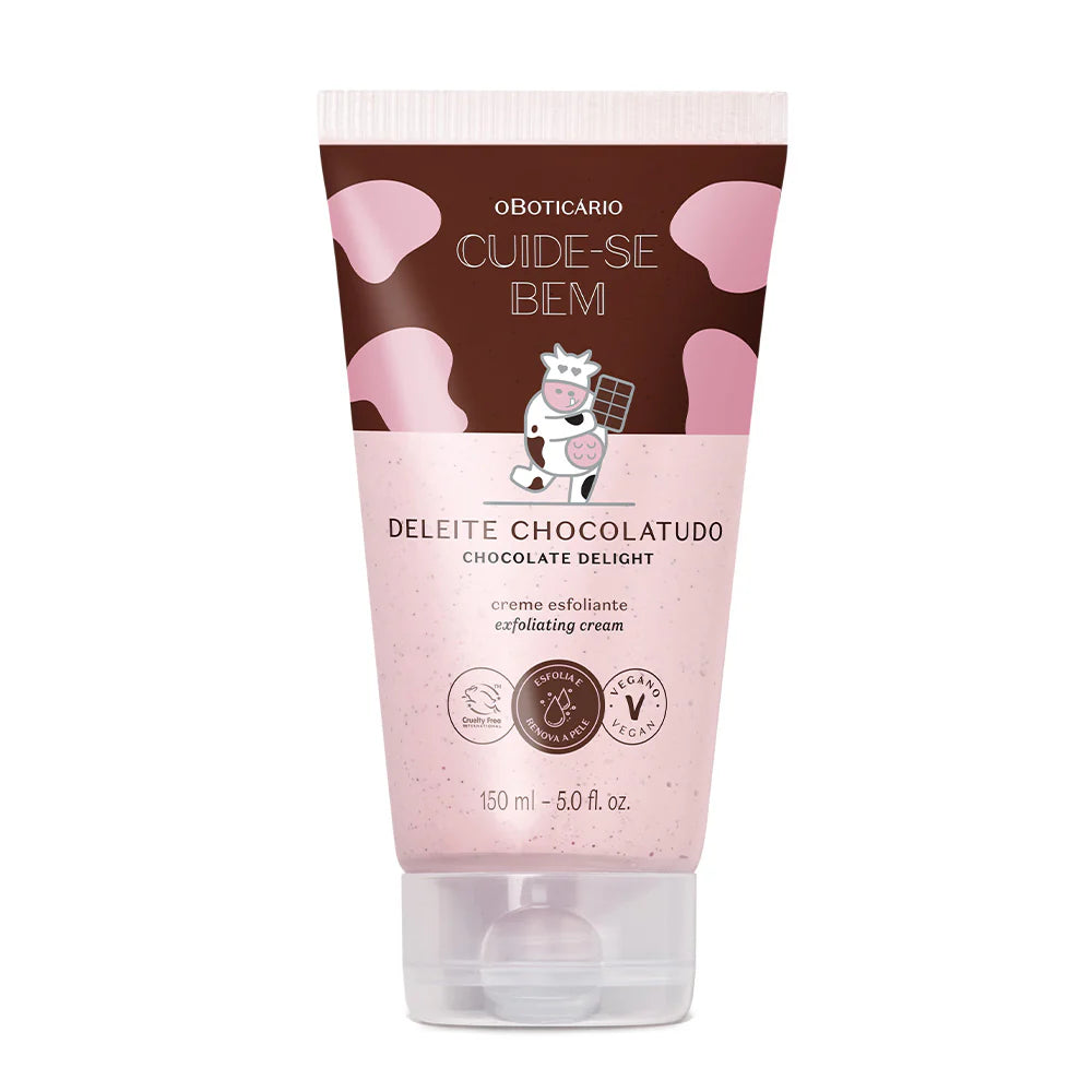 Creme Esfoliante Corporal Deleite Chocolatudo Cuide Se Bem 150ml