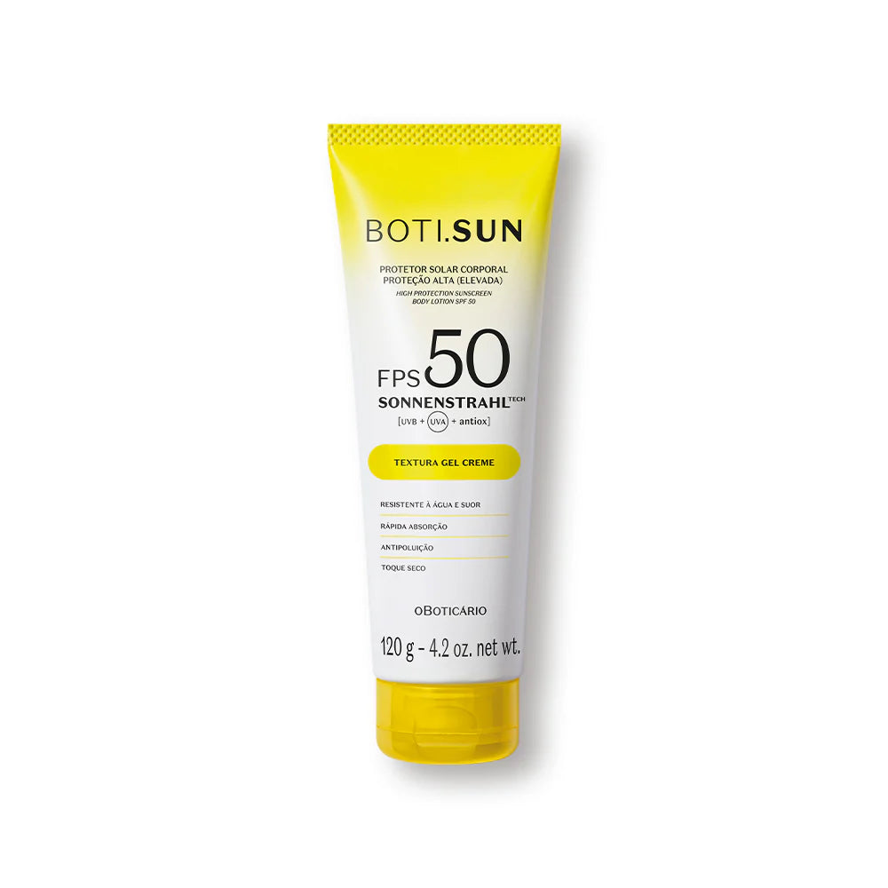 Boti.Sun Protetor Solar Corporal Gel Creme FPS50 120g