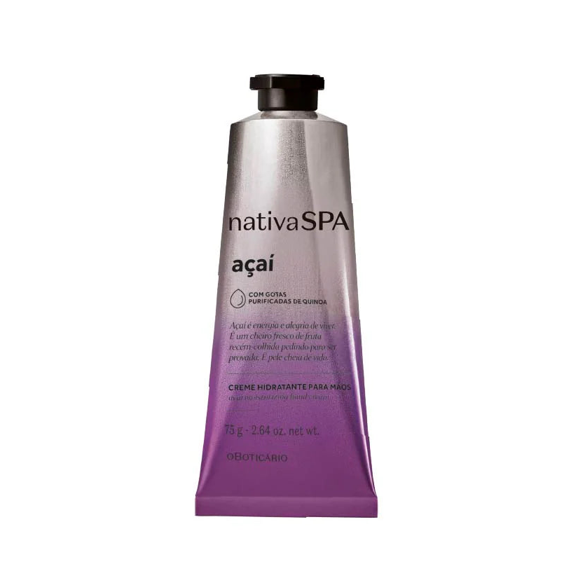 Creme de Mãos Nativa Spa Açaí 75g