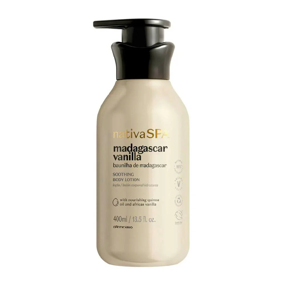 Loção Corporal Hidrante Baunilha de Madagascar Nativa SPA 400ml
