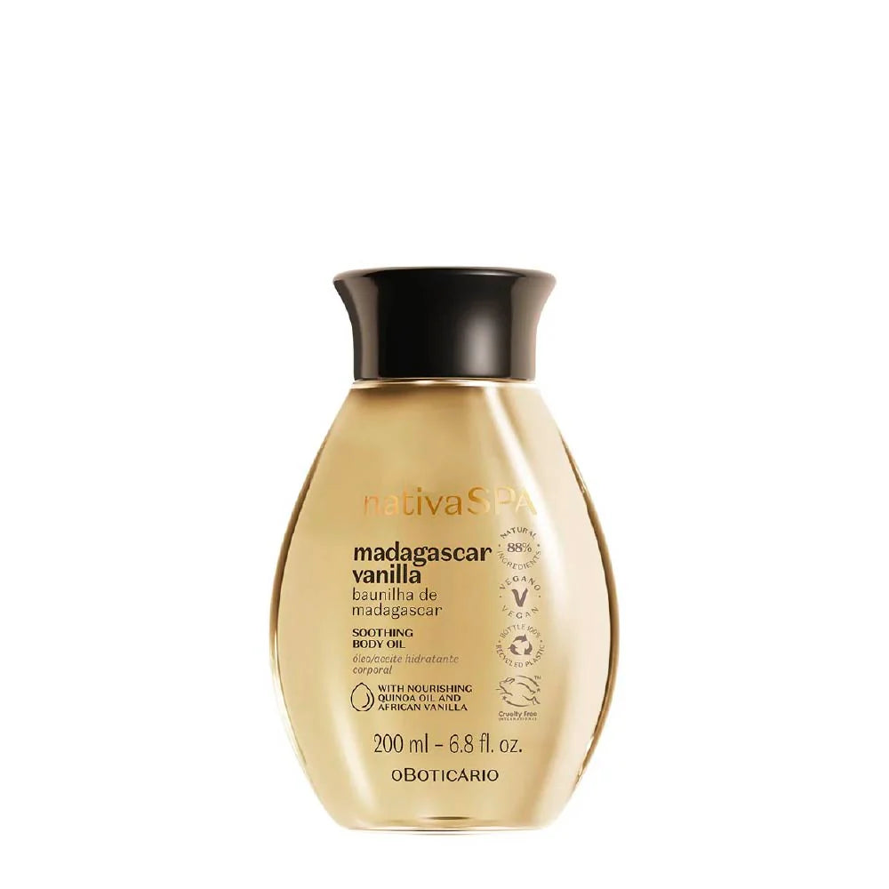 Óleo Corporal Hidratante Baunilha de Madagascar Nativa SPA 200ml