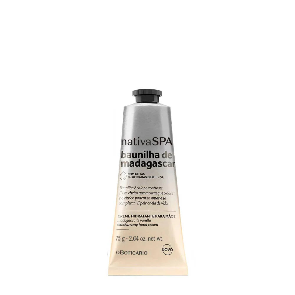 Creme Hidratante para as Mãos Baunilha de Madagascar Nativa SPA 75g