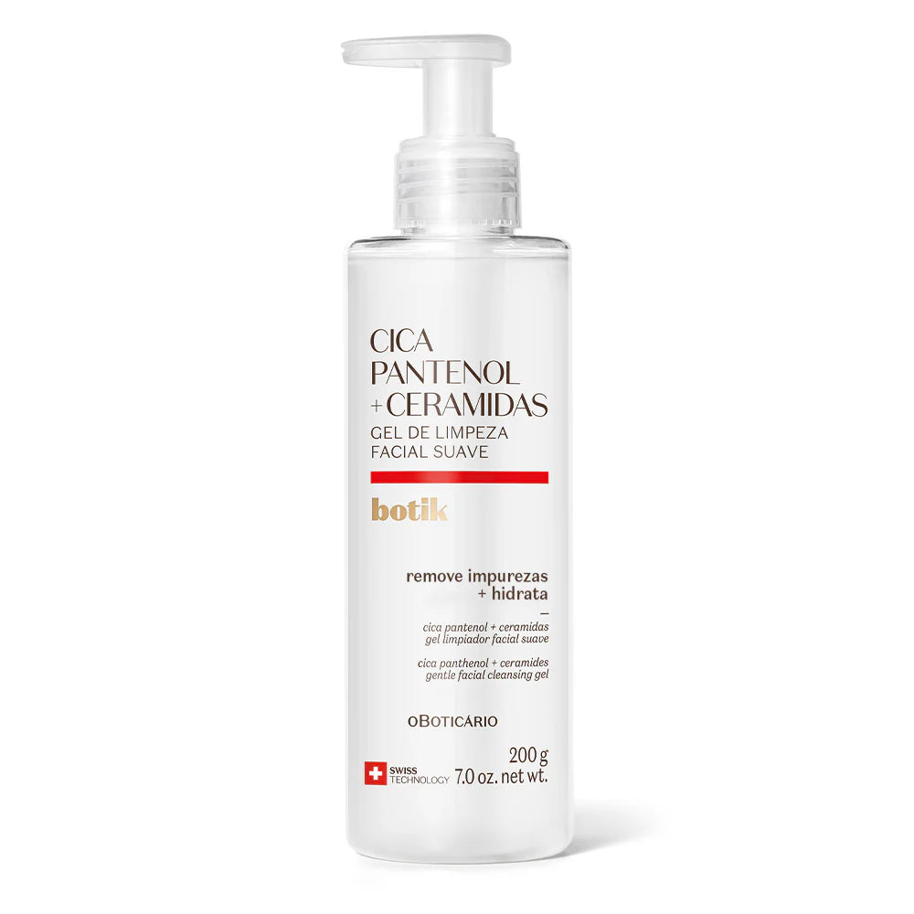 Gel de Limpeza Suave Botik Cica Pantenol e Ceramidas 200g