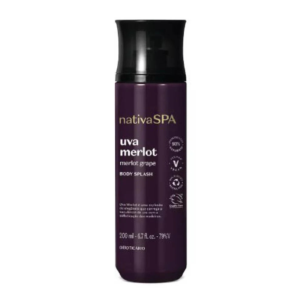 Body Splash Uva Merlot Nativa SPA 200ml