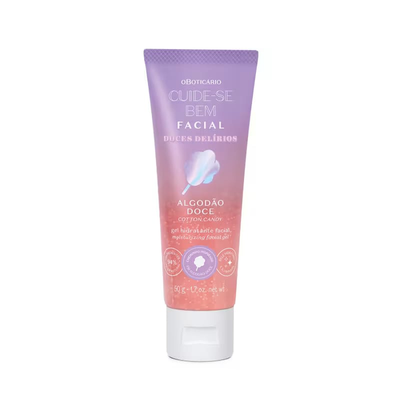 Hidratação Facial Intensa Doces Delírios Algodão Doce Cuide Se Bem 50g